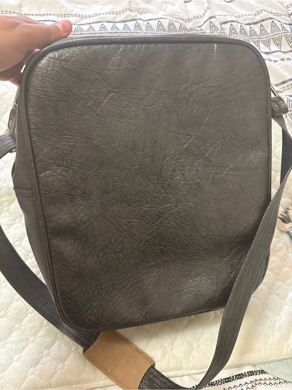 Vintage Samsonite Silhouette Carry On Overnight Travel Bag grey Adjustable Strap
